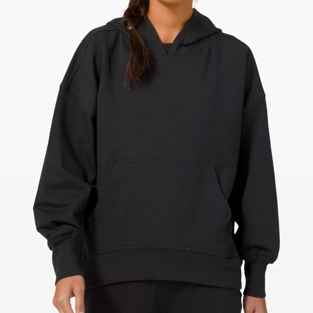 Lululemon LA Back in Action Hoodie • Black • confetti rainbow sparkles